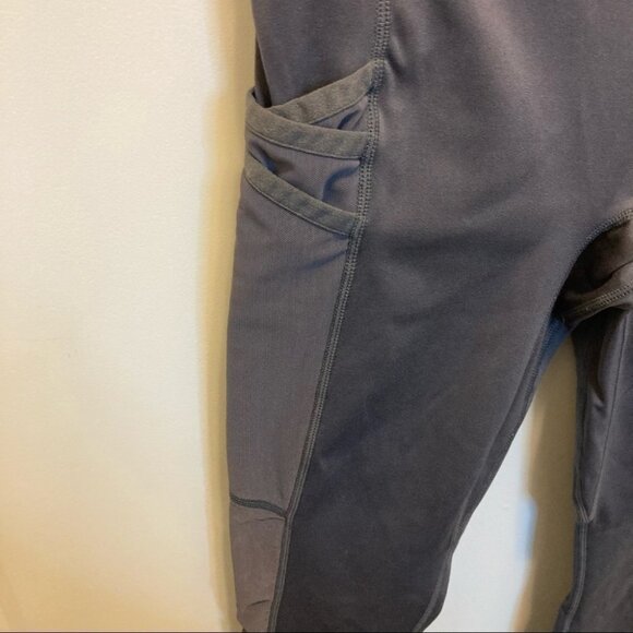 FABLETICS Sz M Motion 365 Grey Leggings Tights w/ Mesh - Picture 3 of 8